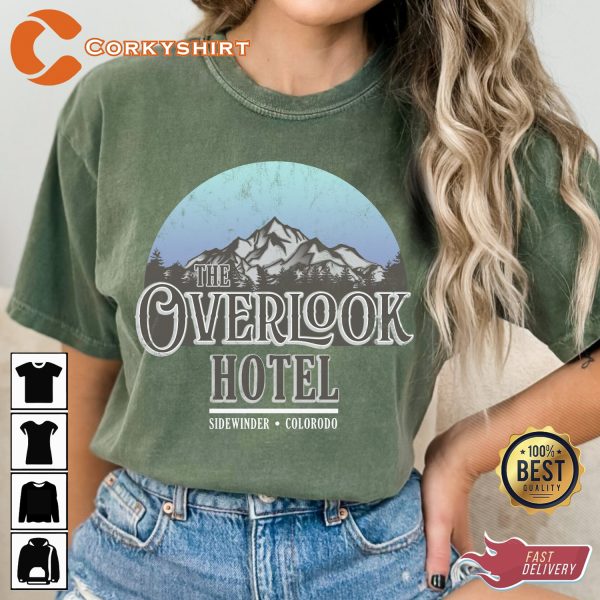 Overlook Hotel The Shining Rocky Mountains Horror Vibes T-Shirt