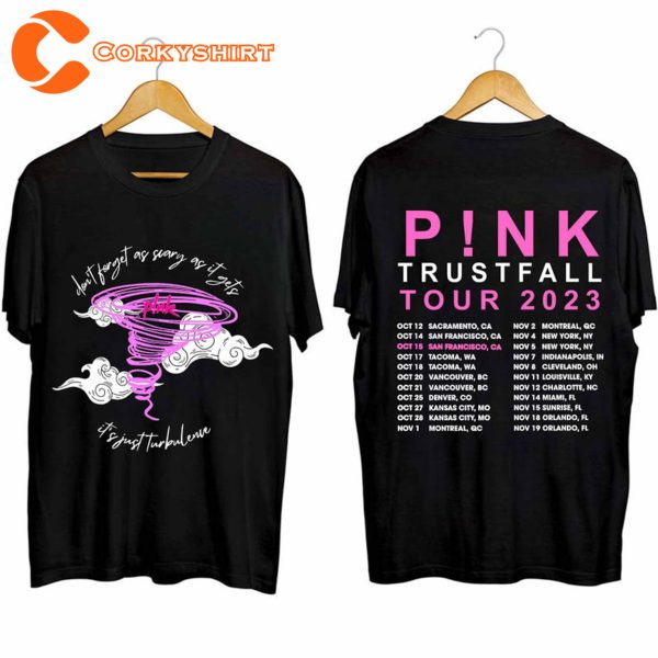 Pink Trustfall Album Tour 2023 T-shirt