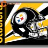 Pittsburgh Steelers Football Team Helmet Memorable Flags