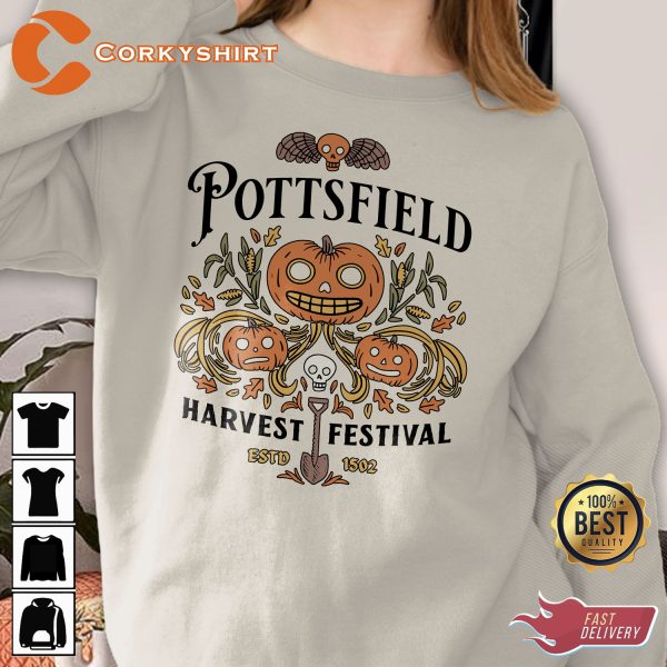 Pottsfield Harvest Festival Autumn Halloween Pumpkin Sweatshirt