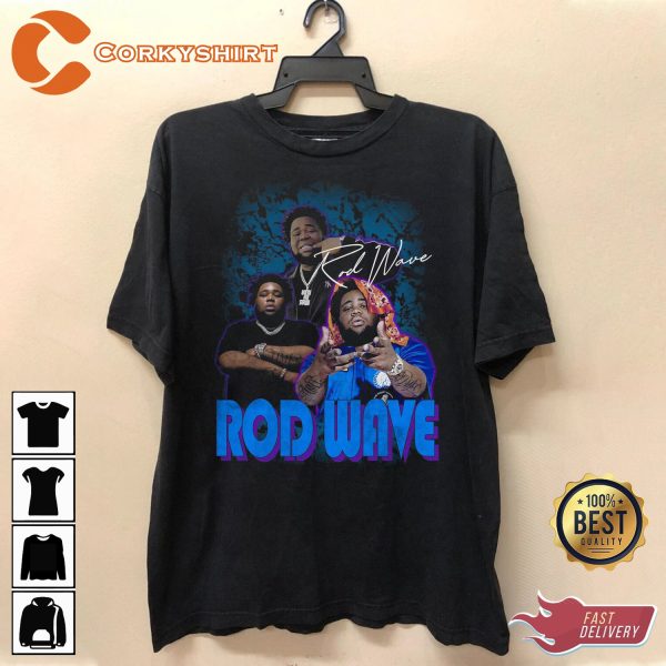 Rod Wave Nostalgia 2023 Tour Fanwear Signature T-Shirt