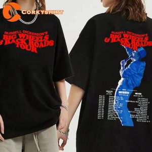Russell Dickerson 2023 Big Wheels And Back Roads Tour T-shirt