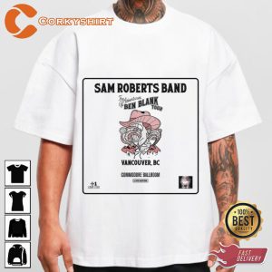 Sam Roberts Band Fan Tee, Vintage The Adventures of Ben Blank Tour 2024 Shirt, Sam Roberts Band 2024 Tour Shirt
