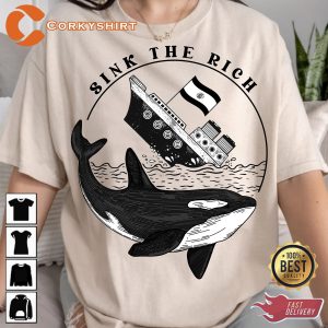 Sink The Rich Gladys The Yacht-Sinking Trendy T-Shirt