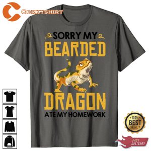 Sorry My Bearded Ate My Homework Reptile Lover T-shirt