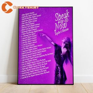 Speak Now Symphony Swiftie Melodic Tales Taylor Eras Tour Wall Art Poster