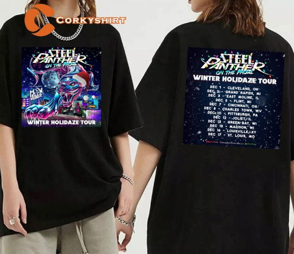 Steel Panther Winter Holidaze Tour 2023 T-shirt