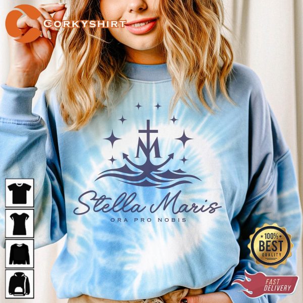 Stella Maris Our Lady Star Of The Sea Tie-dye Sweatshirt