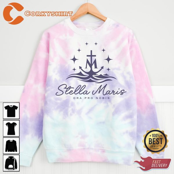 Stella Maris Our Lady Star Of The Sea Tie-dye Sweatshirt