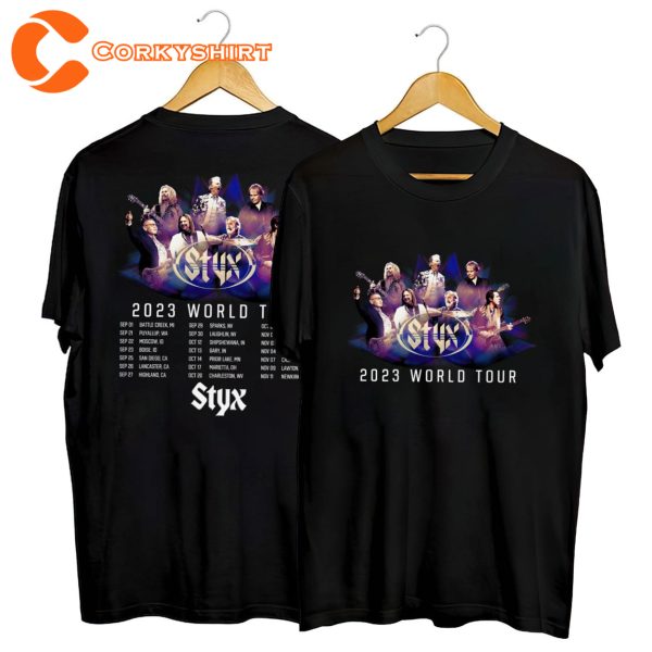 Styx Band 2023 World Tour T-shirt