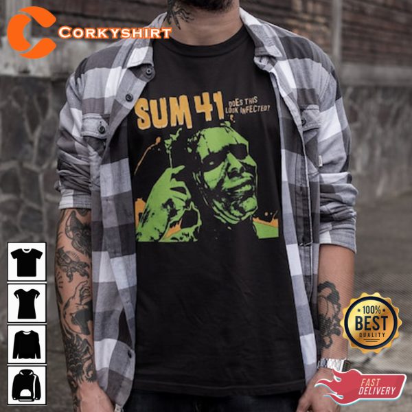 Sum 41 Rock Band Music Tour Frankenstein Halloween T-shirt