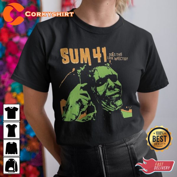 Sum 41 Rock Band Music Tour Frankenstein Halloween T-shirt