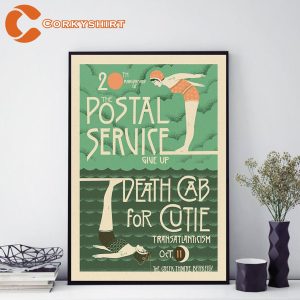 The Postal Service Tour 2023 Give Up And Transatlanticism Concert Poster