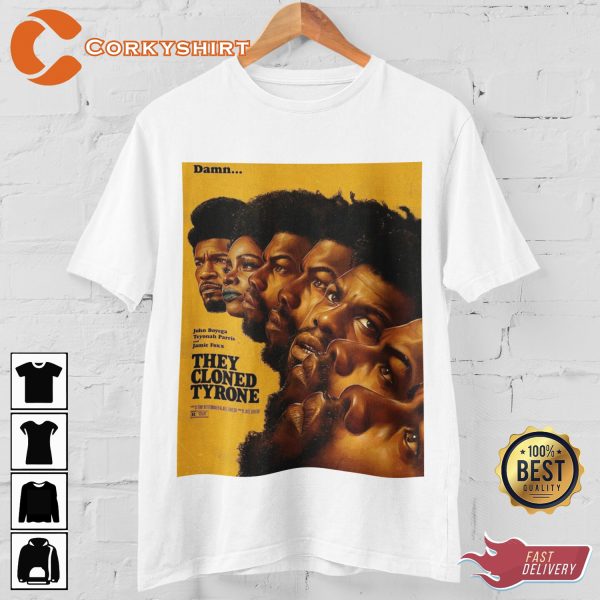 They Cloned Tyrone Film Poster Fan T-shirt