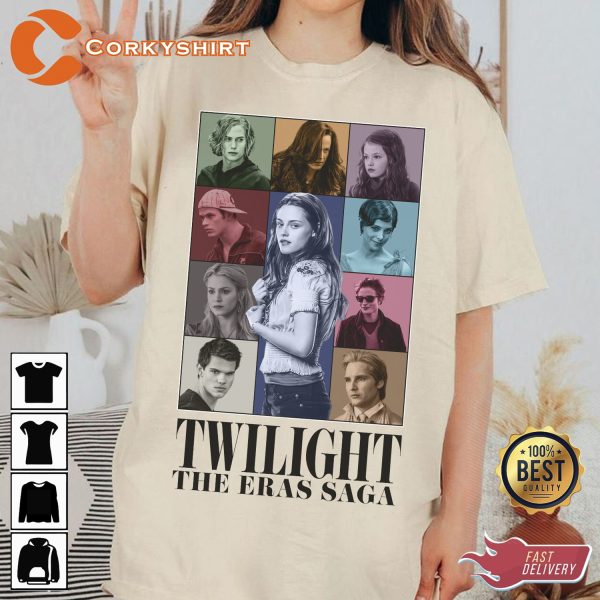 Twilight Movie The Eras Saga White Inspired T-Shirt