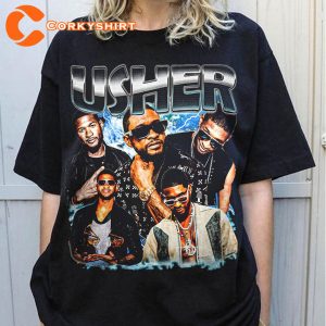 Usher Songs Music Concert Fan Gift T-shirt