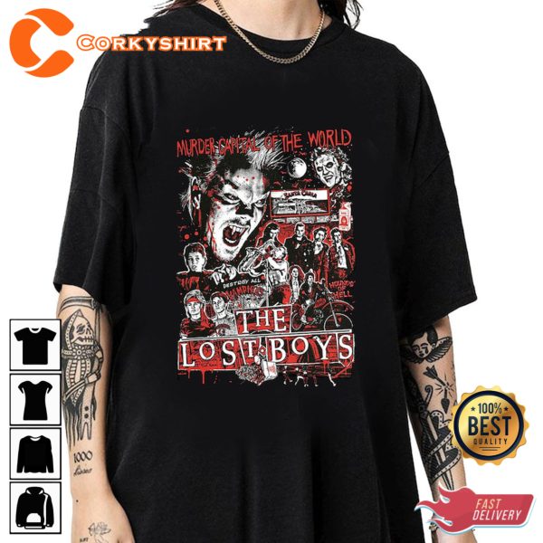 Vampire Halloween The Lost Boys Poster Movie Shirt