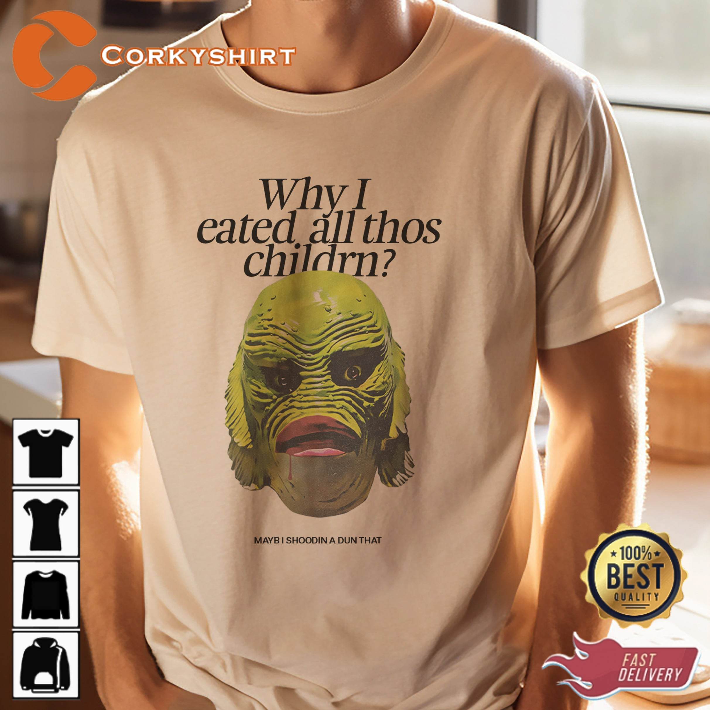 Weird Creature From The Black Lagoon T-shirt Funny Vintage Shirt