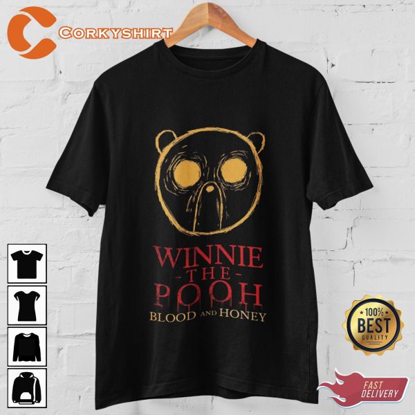 Winnie The Pooh Horror Movie Blood And Honey Halloween T-shirt