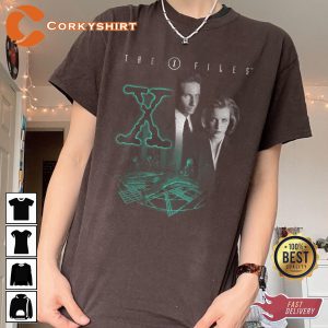 X-files Mulder Scully I Want To Believe T-shirt