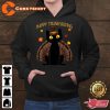 Black Cat Turkey Happy Thanksgiving Hoodie