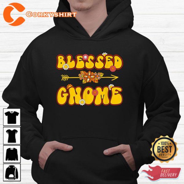 Blessed Gnome Autumn Fall Thanksgiving Family Matching Shirt, Hoodie