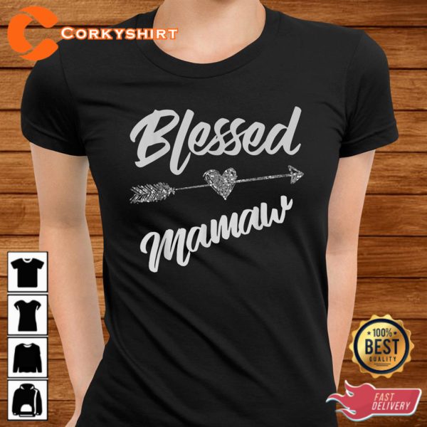 Blessed Mamaw Thanksgiving Shirt Funny Motherand Wife Hoodie
