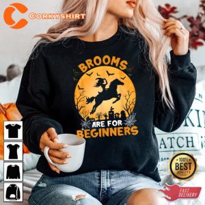 Brooms Are For Beginners Witch Halloween Hoodie