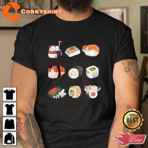 Cat Food Sushi Roller Thanksgiving Sweatshit