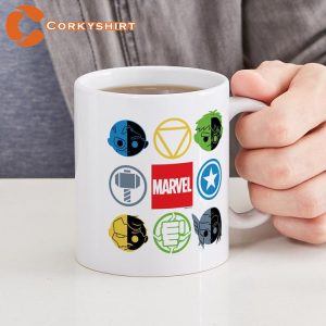 Chibi Avengers Stylized Icons Mug CafePress