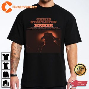 Chris Stapleton Higher Album Cover Tracklist Shirt