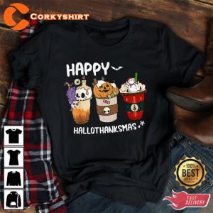 Coffee Halloween Thanksgiving Christmas Sweatshirt