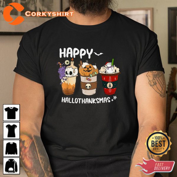 Coffee Halloween Thanksgiving Christmas Sweatshirt