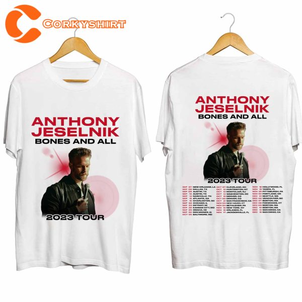 Comedian Anthony Jeselnik Bones and All Tour 2023 Shirt