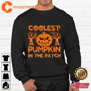 Coolest Pumpkin In The Patch Thanksgiving Halloween Sweatshirt