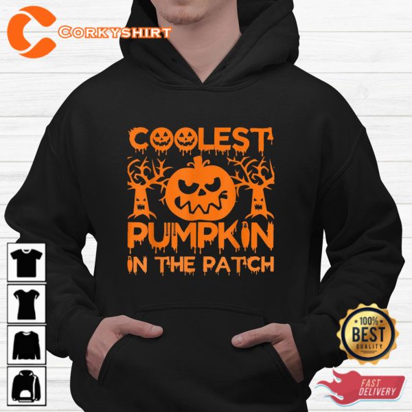 Coolest Pumpkin In The Patch Thanksgiving Halloween Sweatshirt