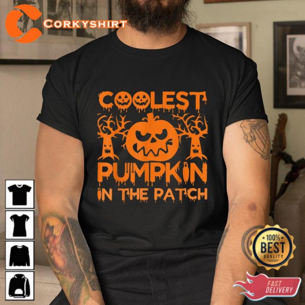 Coolest Pumpkin In The Patch Thanksgiving Halloween Sweatshirt