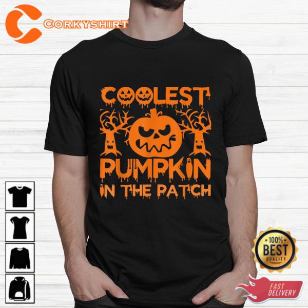 Coolest Pumpkin In The Patch Thanksgiving Halloween Sweatshirt