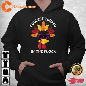 Coolest Turkey In The Flock Family Matching Thanksgiving Sweatshirt