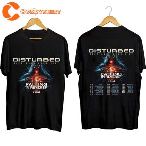 Disturbed Band Shirt Take Back Your Life Tour 2024