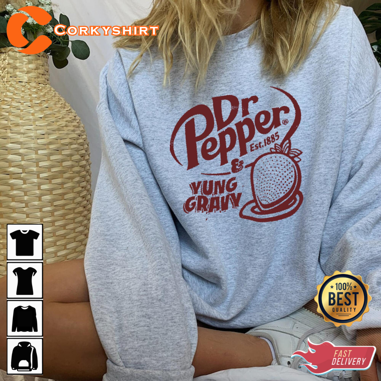 Dr Pepper Shirt Strawberry And Cream Sweatshirt