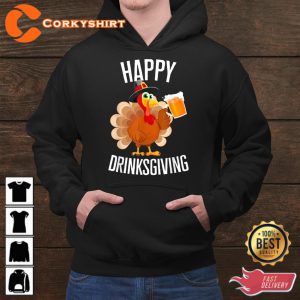Drinksgiving Drinking Friendsgiving Thanksgiving Shirts