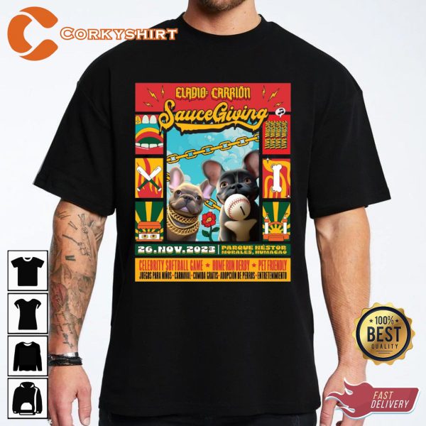 Eladio Carrion Tour 2023 Sauce Giving Shirt