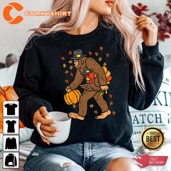 Happy Thanksgiving Bigfoot Shirt