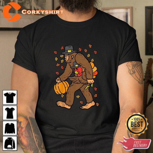 Happy Thanksgiving Bigfoot Shirt