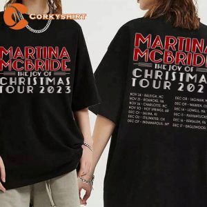 Martina McBride 2023 The Joy of Christmas Tour T-shirt
