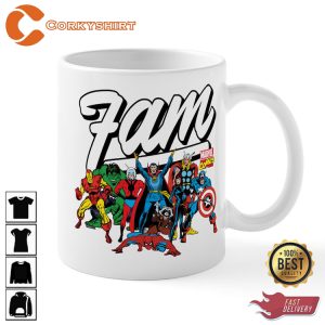 Marvel Comics Fam 11 oz Ceramic Mugs