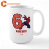 Mug Cafe Spider Man Personalized Birthday 6 Large