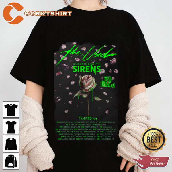 SLEEPING WITH SIRENS TOUR MUSIC T-SHIRT