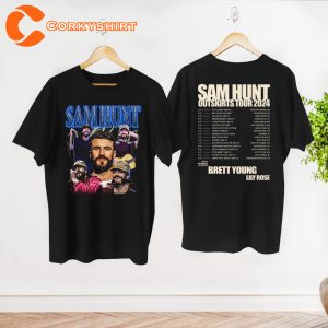 Sam Hunt Tee Shirt Tour 2024 Fan Gift